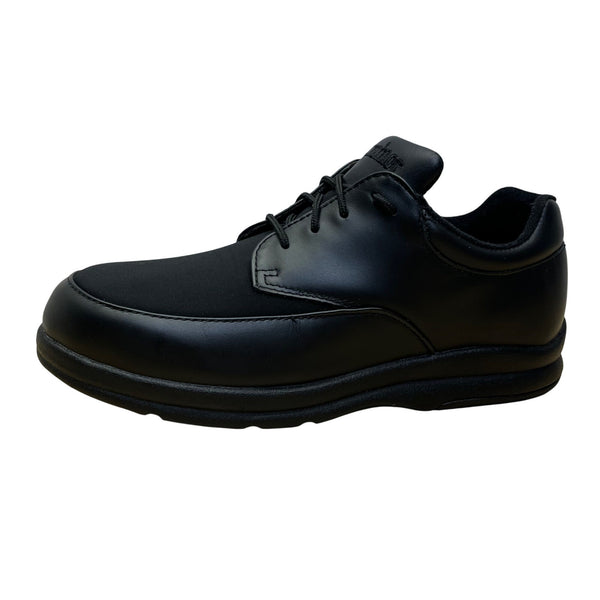 P.W. Minor Men’s Black Genuine Leather Pleasure Lace-Up Comfort Shoes Sz 7 - New