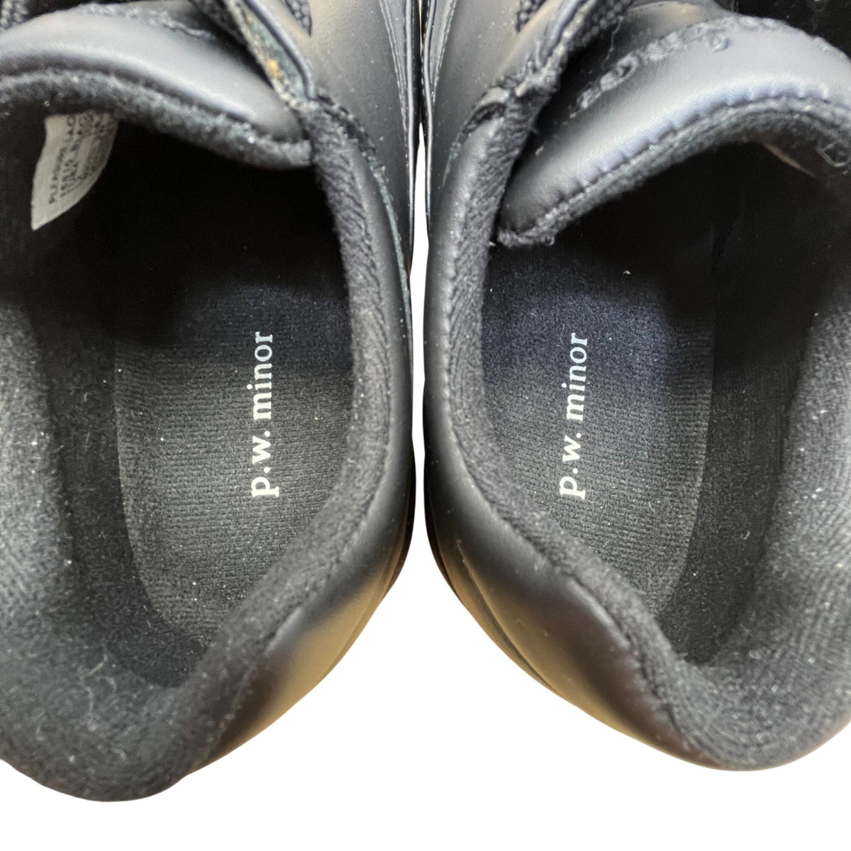 P.W. Minor Men’s Black Genuine Leather Pleasure Lace-Up Comfort Shoes Sz 7 - New