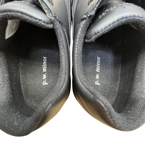 P.W. Minor Men’s Black Genuine Leather Pleasure Lace-Up Comfort Shoes Sz 7 - New