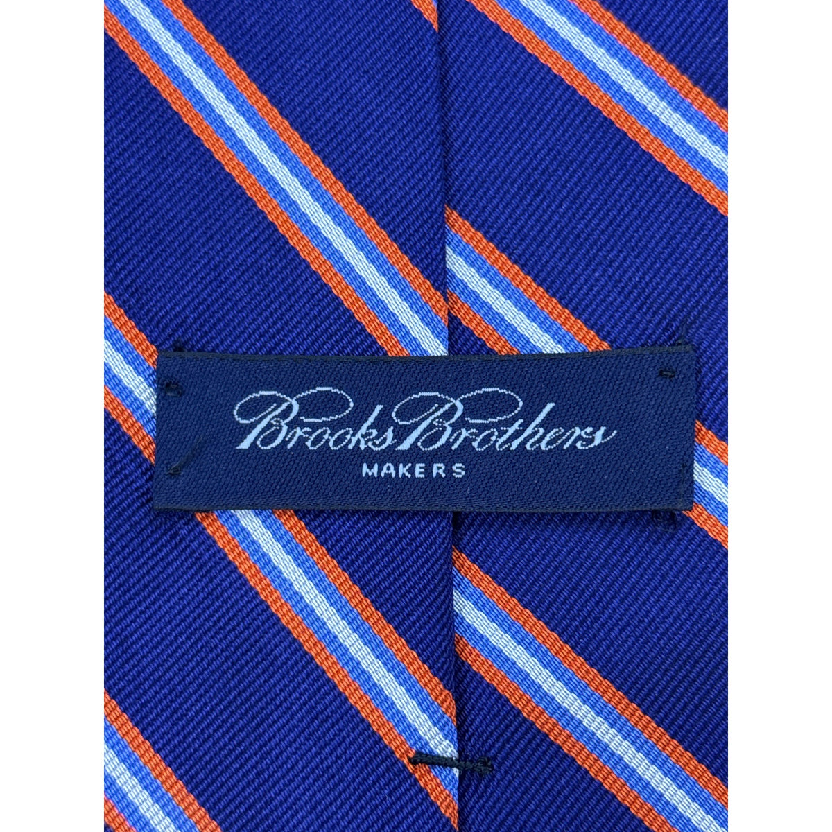 Vintage Brooks Brothers Blue Silk Striped Tie 57"  Long Classic Design