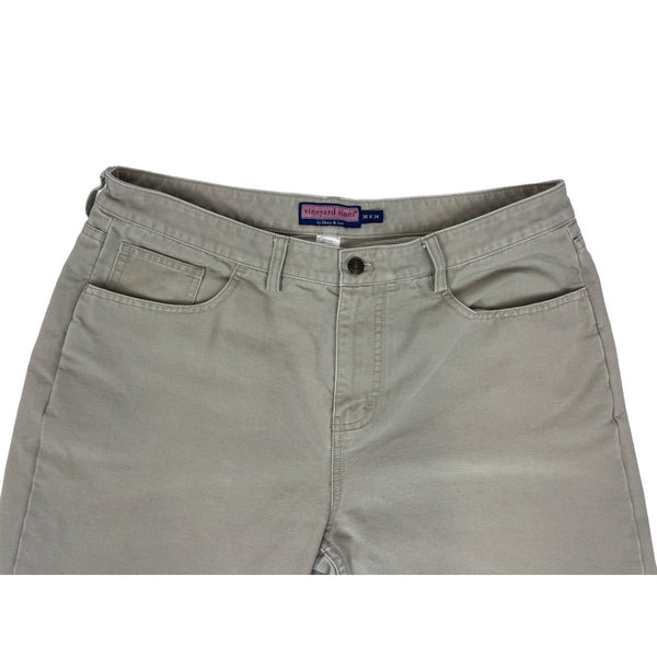 Vineyard Vines Men's Gray Tan Straight Leg Pants Sz 36 X 34