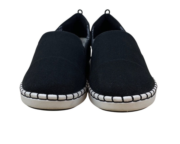 Clarks Collection Womens Cushion Soft Black Cloudsteppers Slip-On Shoes Size 8W
