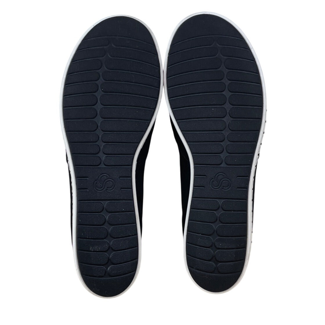 Clarks Collection Womens Cushion Soft Black Cloudsteppers Slip-On Shoes Size 8W