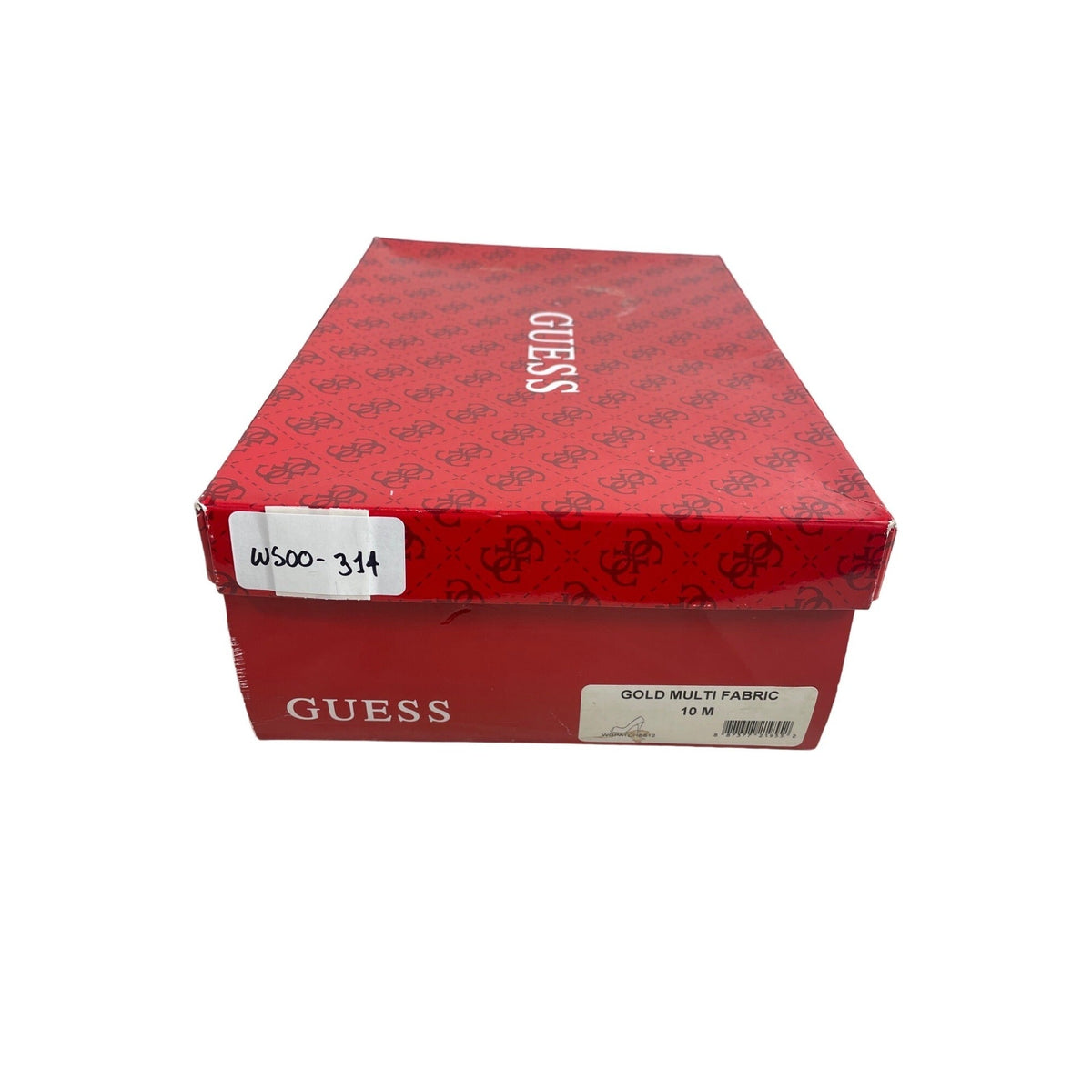 Guess Women's Gold Glitter Multi Fabric Peep Toe Pumps Sz 10M - Original Box
