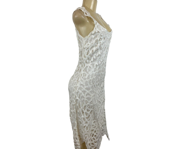 White Black House Market Women's White Shift Dress Sz 8 (EUR 40)