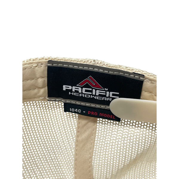 Pacific Headwear Mesh Trucker Hat Virginia Beach "Move" Logo Teal & Mustard Adjustable Snapback