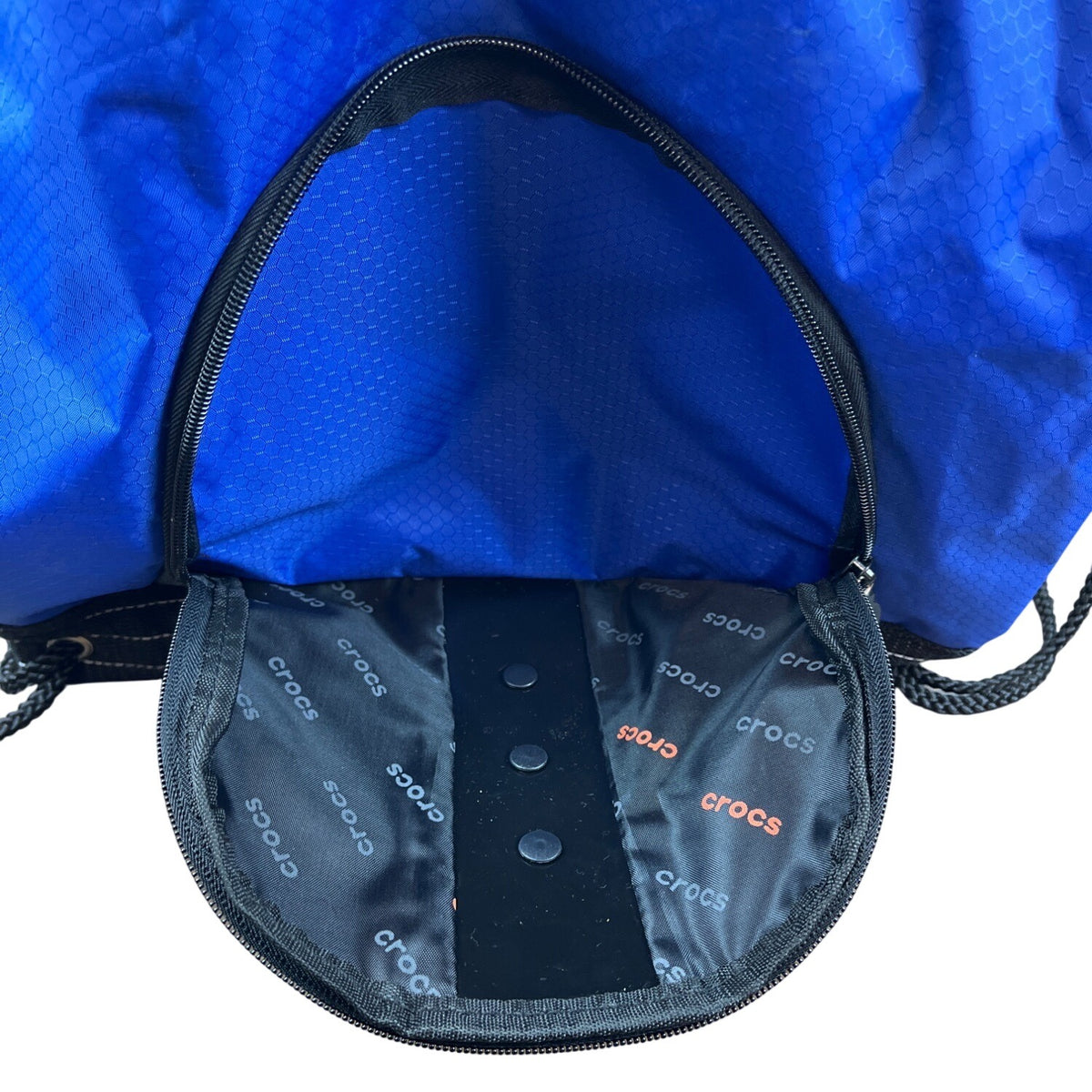 Crocs Blue & Orange With Super Mario Jibbitz Charms Carry Sack  Backpack - New