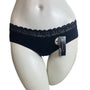 Felina Womens Black Lace Trim Panties Size S- NEW
