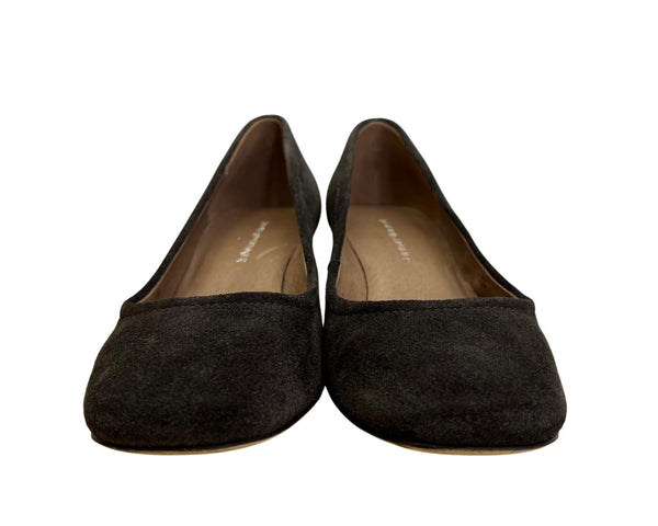 Donald J Pliner Jevi Women's Brown Expresso Kid Suede Block Heel Pumps Size 6.5M