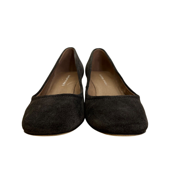 Donald J Pliner Jevi Women's Brown Expresso Kid Suede Block Heel Pumps Size 6.5M