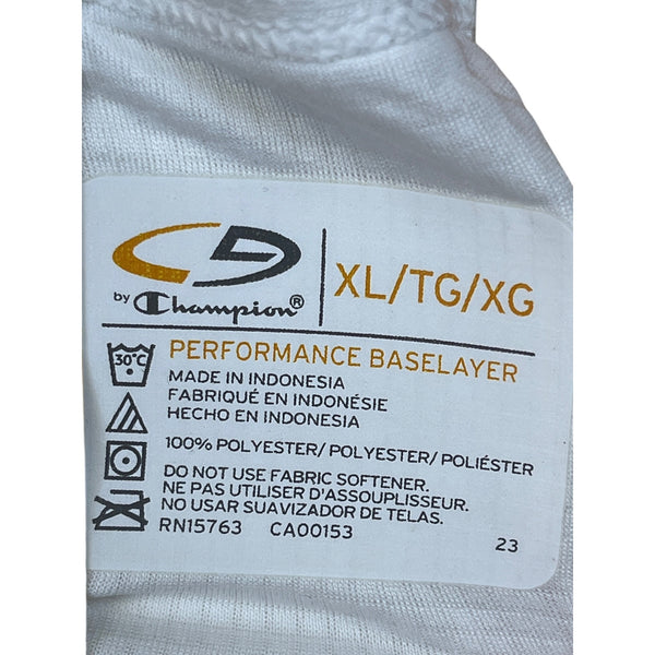 C9 By Champion Womens White Polyester Lightweight Long Sleeve Crew Baseline XL