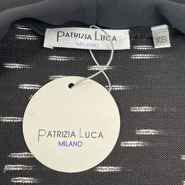 Patrizia Luca Milano Womens Sheer Black Open Front Cardigan Jacket Size XS- New