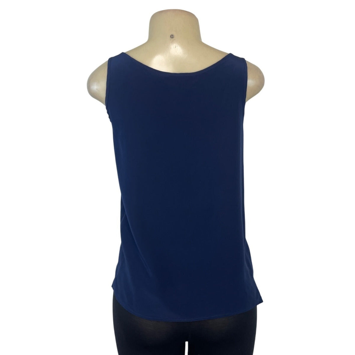 Nordstrom Womens Blue Silk Sleeveless Tank Top Size 6