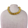 Handcrafted Gold Tone Brass Statement Necklace 15-Inch Collar Marcas 950 Marked