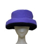James Peter Vintage Purple & Black Wool Cashmere Women's Cloche Hat Retro Style OS