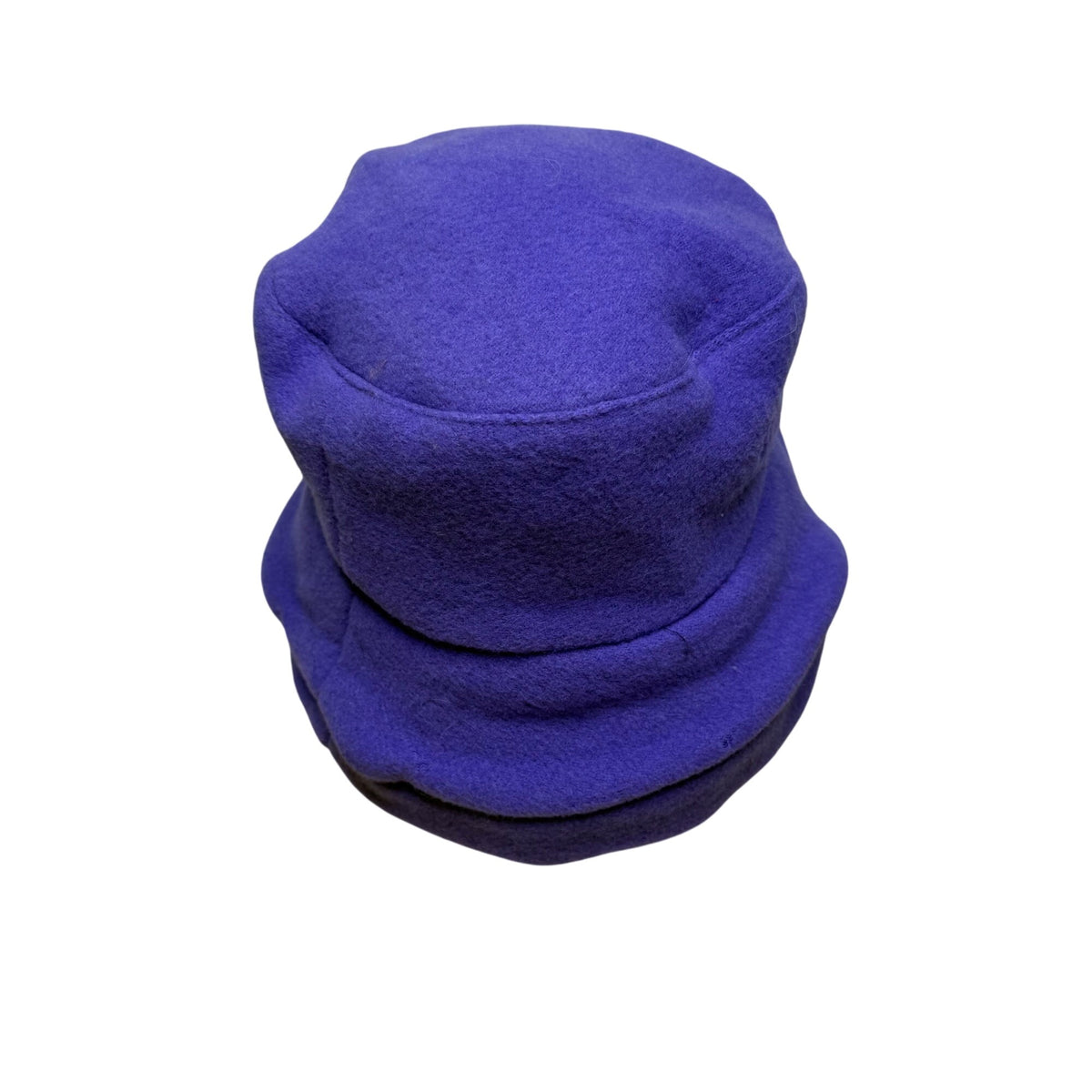 James Peter Vintage Purple & Black Wool Cashmere Women's Cloche Hat Retro Style OS