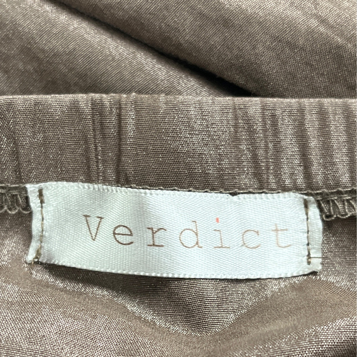 Verdict Brown Chain Halter Dress Women’s Sleeveless Open Front Ruched Sz S