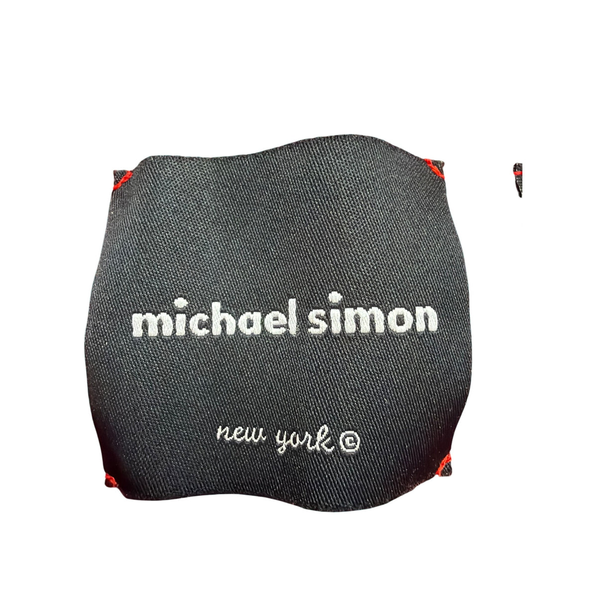 Michael Simon Red Cotton Cardigan Beaded Sequin Hearts Embellished Details Sz M