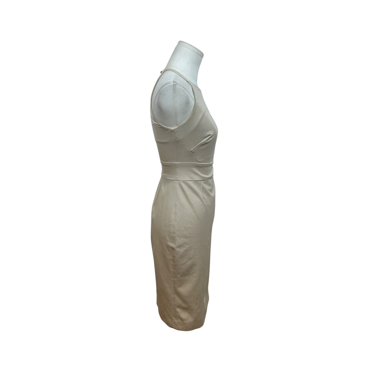 Banana Republic Womens Beige Cotton Blend Halter Dress Size 00 Petite