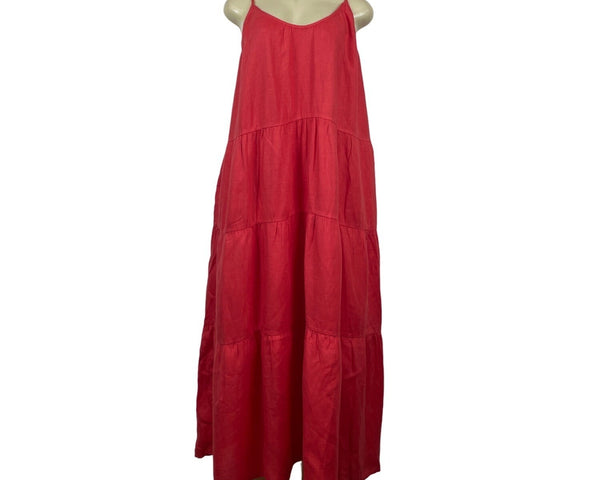 Left On Friday Women's Red Maxi Dress Size L/LX