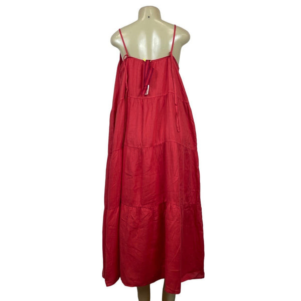 Left On Friday Women's Red Maxi Dress Size L/LX