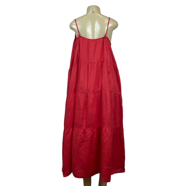 Left On Friday Women's Red Maxi Dress Size L/LX