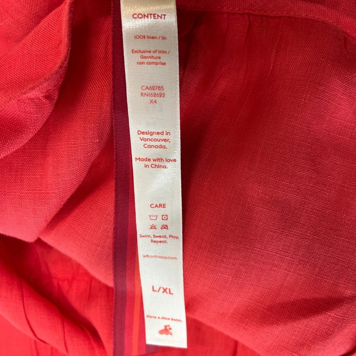 Left On Friday Women's Red Maxi Dress Size L/LX