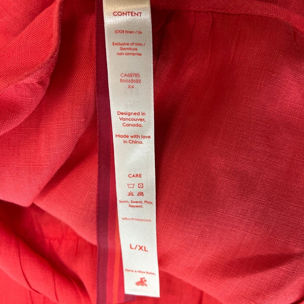 Left On Friday Women's Red Maxi Dress Size L/LX