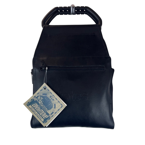 Totes On The Move Foldable Black Waterproof Shoulder Strap Duffel Bag Sz L - New