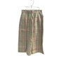 Aston Womens Beige Plaid A-Line Skirt Size 12 Classic Check Pattern