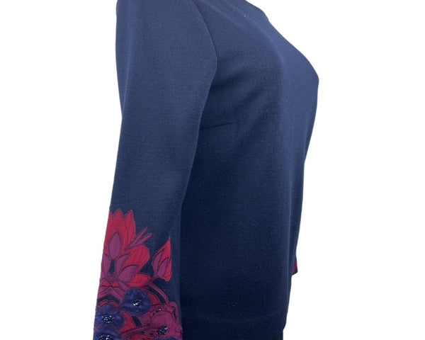 Tory Burch Women’s Navy Blue 3/4 Slv Blouse Shirt Sz S - NWT