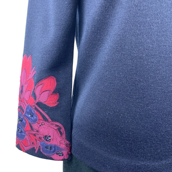 Tory Burch Women’s Navy Blue 3/4 Slv Blouse Shirt Sz S - NWT