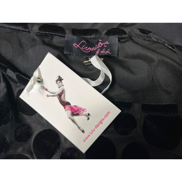 Lulu Designs Women's Lumiere Black Grey Long Sleeve Shirt Size XL