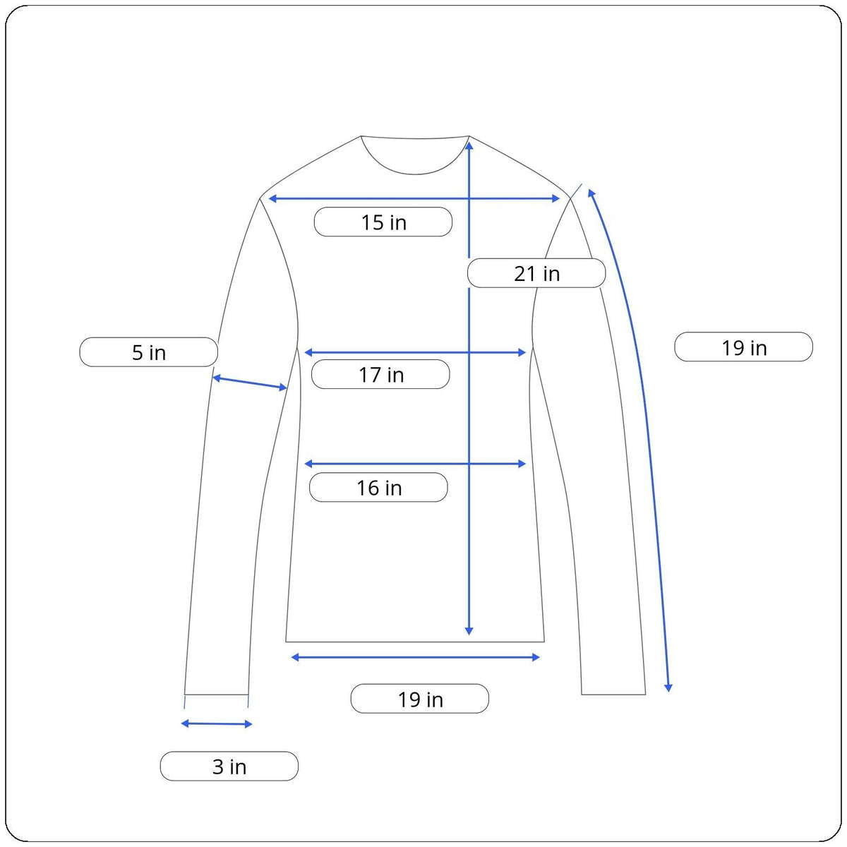 Lulu Designs Women's Lumiere Black Grey Long Sleeve Shirt Size XL