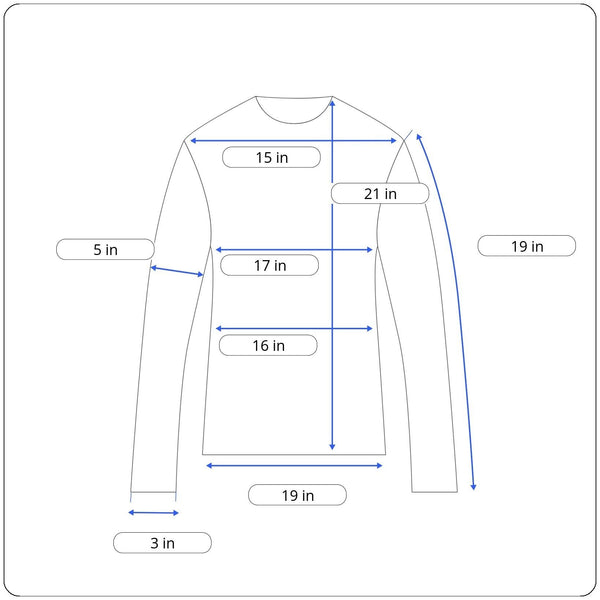 Lulu Designs Women's Lumiere Black Grey Long Sleeve Shirt Size XL