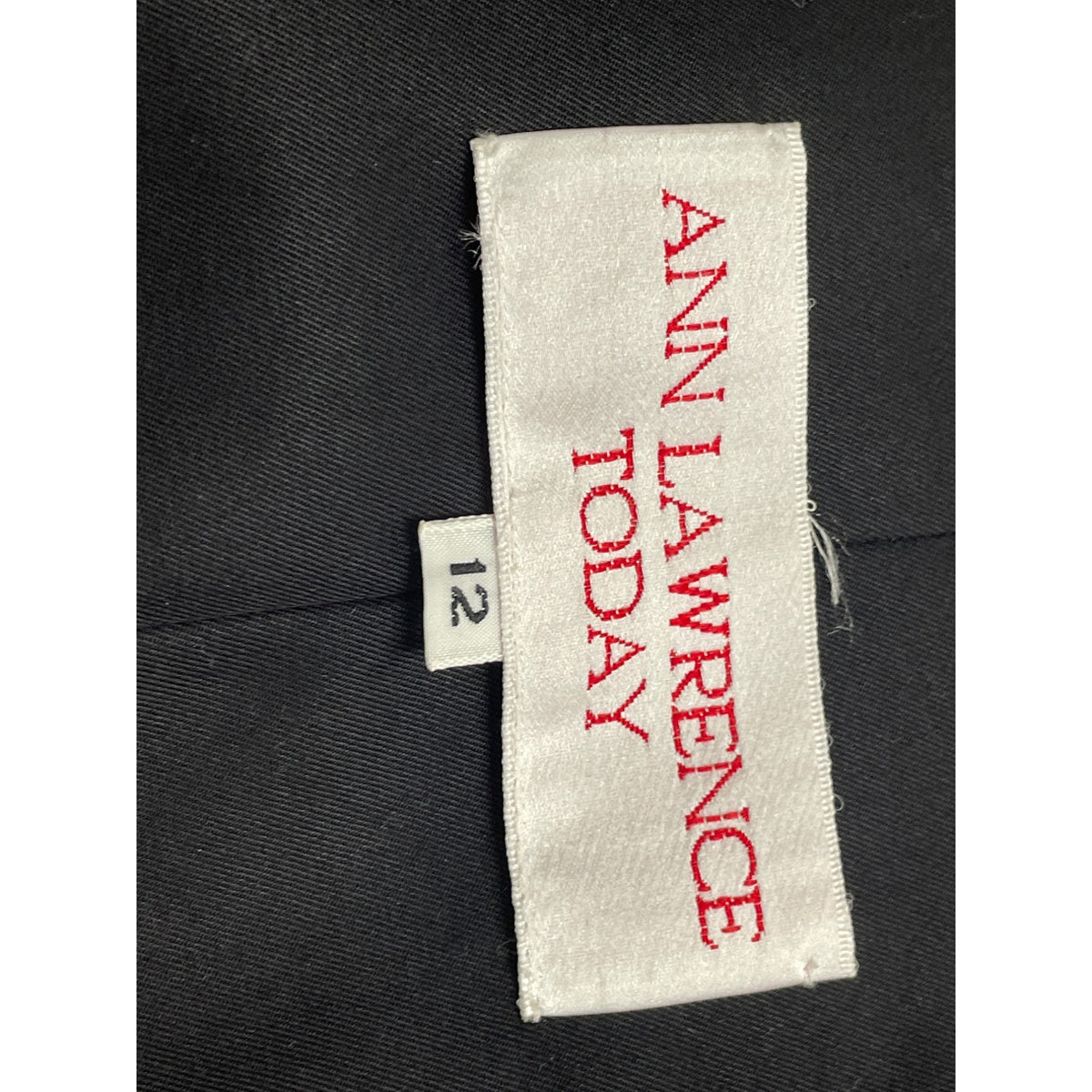 Ann Lawrence Today Black & White Short Sleeve Button Front Dress Sz 12 - New