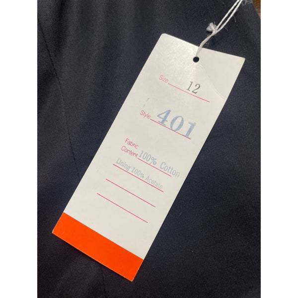 Ann Lawrence Today Black & White Short Sleeve Button Front Dress Sz 12 - New