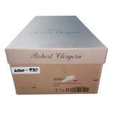Robert Clergerie Burgundy Leather Habana Square-Toe Block Heel Shoes Sz 5.5B-New