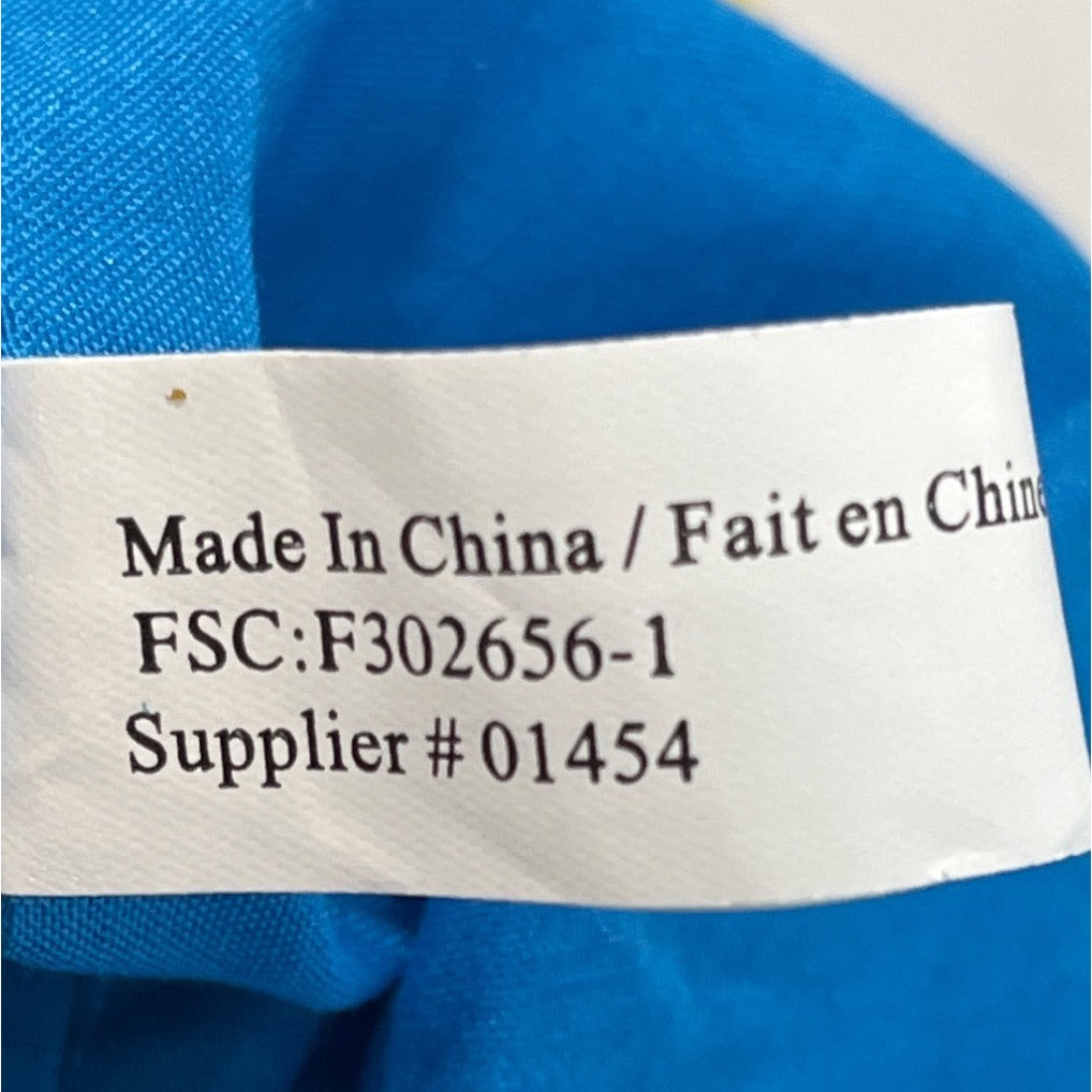 Vtg Avon Women’s Blue Flip Flop Pattern Shoulder Bag Magnetic Closure Sz M