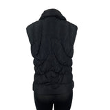 Nine West Womens Black Sleeveless Puffer Vest With Zipped Closure Size M