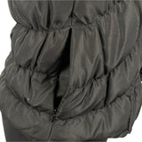 Nine West Womens Black Sleeveless Puffer Vest With Zipped Closure Size M