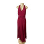 Bill Levkoff Red Cranberry Long Haltered Womens Dress Sz 10 - New