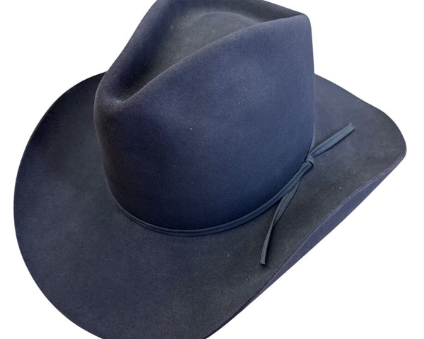 Vintage Resistol Men's Gray Felt Western Cowboy Hat With Ribbon Band Size 7