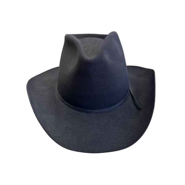 Vintage Resistol Men's Gray Felt Western Cowboy Hat With Ribbon Band Size 7