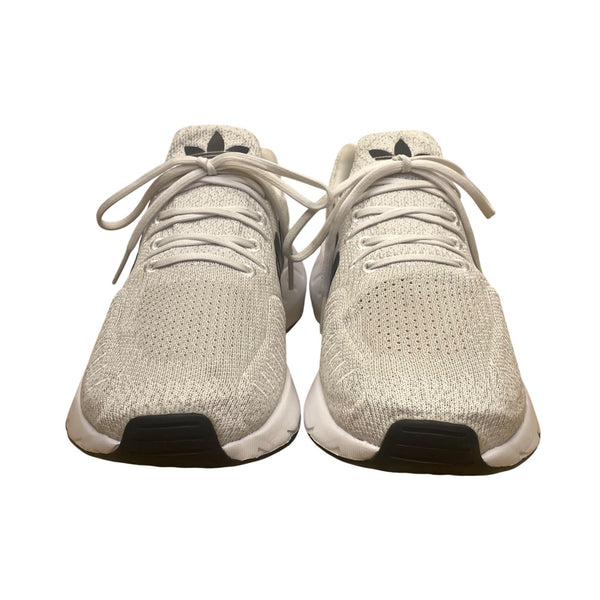 Adidas Men’s Grey & White Knit Lace-Up Swift Run 22’ Running Shoes Size 9.5