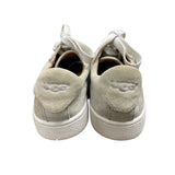 UGG Womens Silver Suede Sneakers Casual Lace-Up Size 6 Made In Vietnam