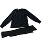 Doncaster Womens Black Long Sleeve Top & Scarf Set Sz 6