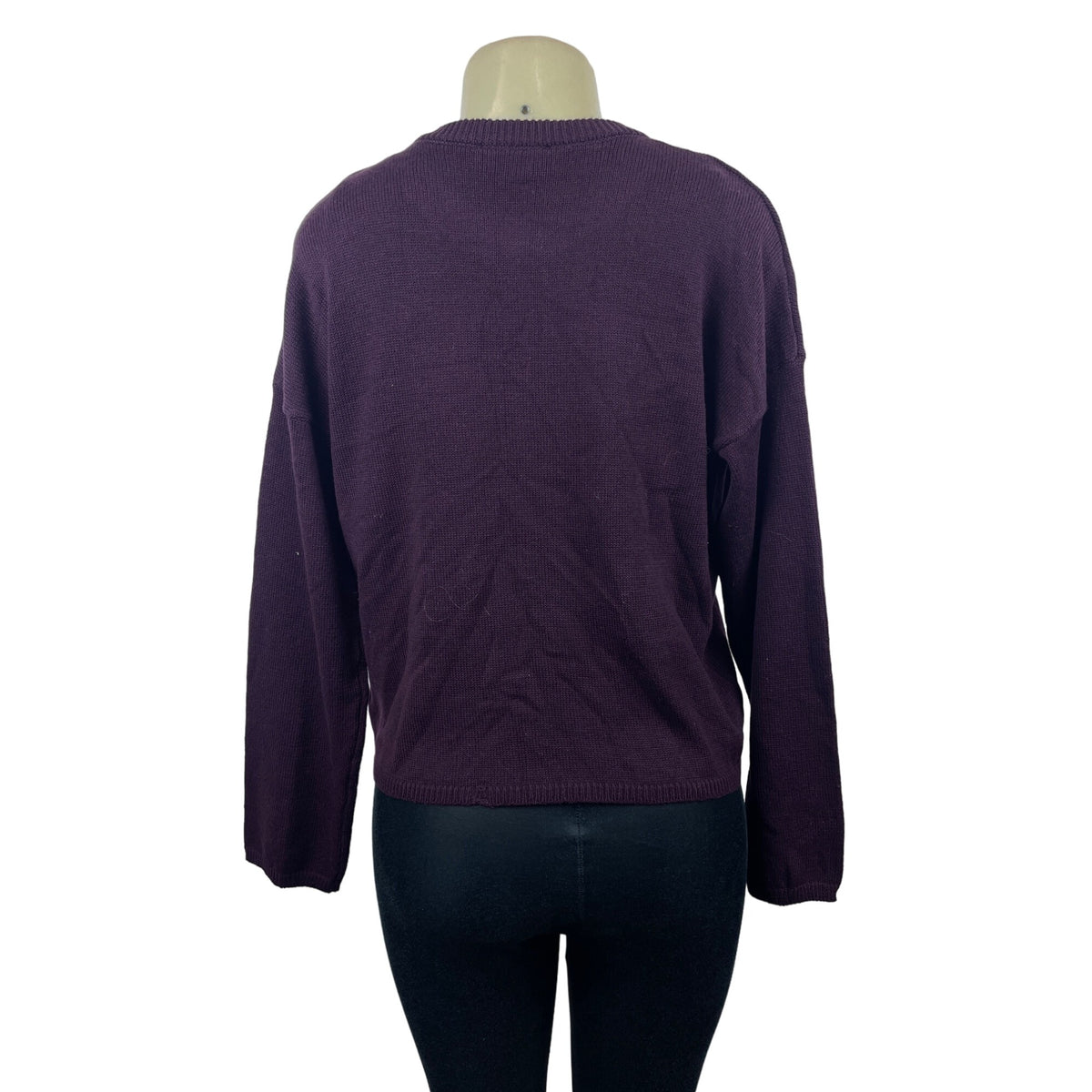 Lulu’s Women’s Burgundy Round Collar Sweater Sz M - NWT