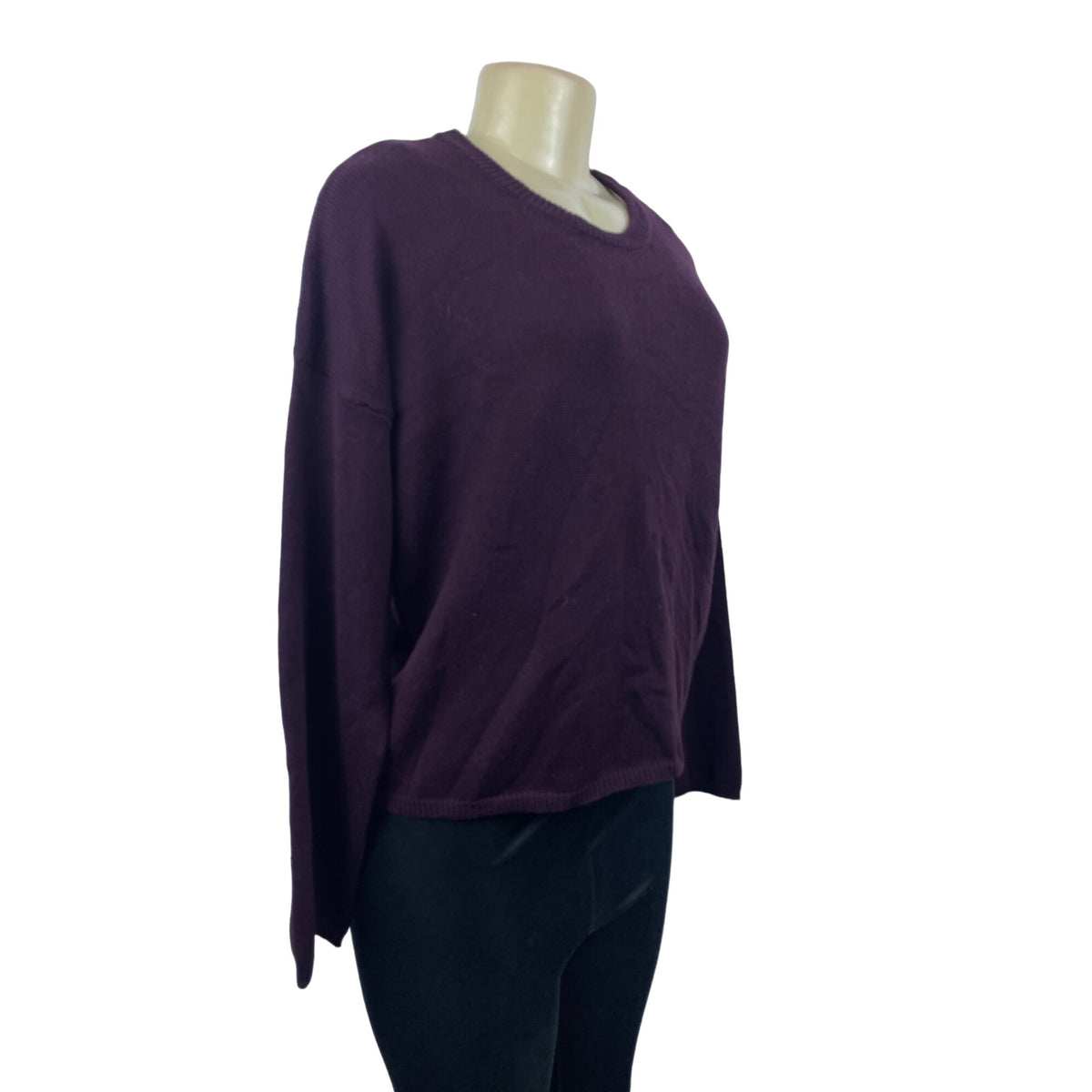 Lulu’s Women’s Burgundy Round Collar Sweater Sz M - NWT