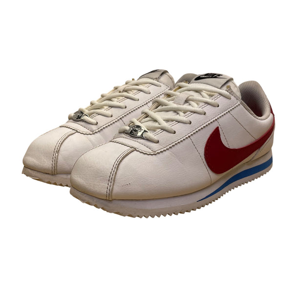 Nike Youth White & Red Swoosh Leather Retro Classic Cortez 72 Sneakers Size 5Y